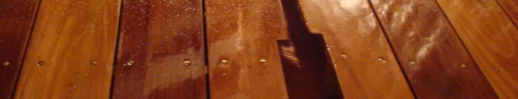 Antique wooden boat restoration image